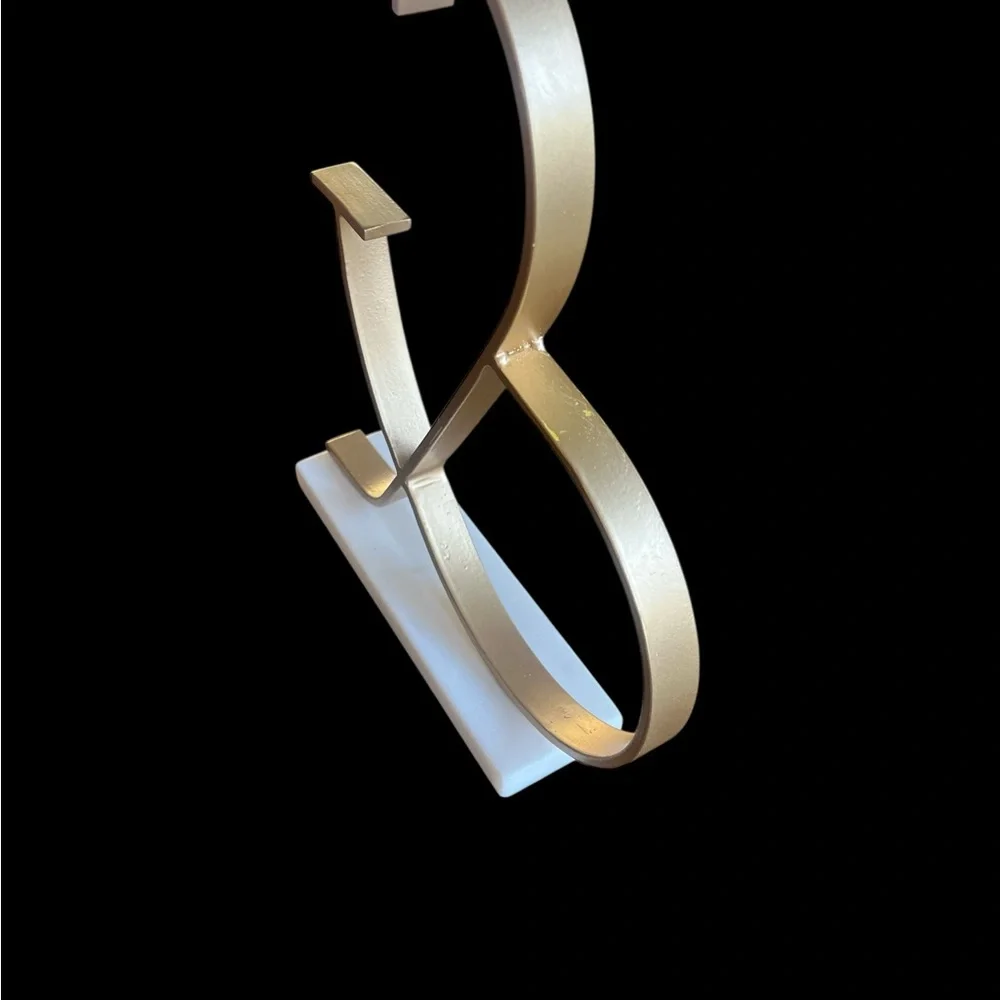 RARE Pier 1 Gold and White Decorative Accents Ampersand